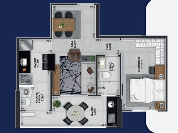 Imagem Apartamento com 1 Quarto à Venda, 49 m² em Boqueirão - Praia Grande Imagem Apartamento com 1 Quarto à Venda, 49 m² em Boqueirão - Praia Grande