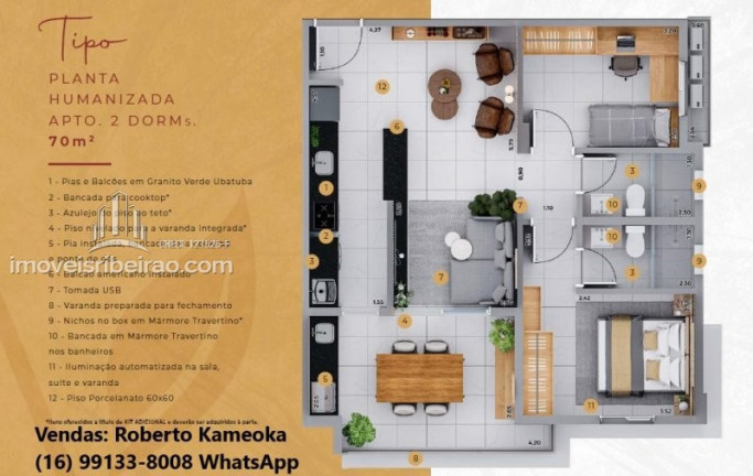 Imagem Apartamento com 2 Quartos à Venda, 70 m² em Ribeirânia - Ribeirão Preto Imagem Apartamento com 2 Quartos à Venda, 70 m² em Ribeirânia - Ribeirão Preto