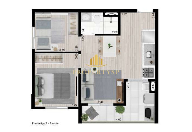 Imagem Apartamento com 2 Quartos à Venda, 42 m² em Vila Dos Remédios - São Paulo