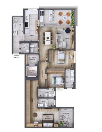 Imagem Apartamento com 3 Quartos à Venda, 96 m² em Jardim Guedala - São Paulo Imagem Apartamento com 3 Quartos à Venda, 96 m² em Jardim Guedala - São Paulo