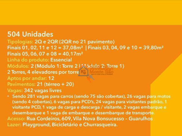 Imagem Apartamento com 2 Quartos à Venda, 37 m² em Vila Nova Bonsucesso - Guarulhos Imagem Apartamento com 2 Quartos à Venda, 37 m² em Vila Nova Bonsucesso - Guarulhos