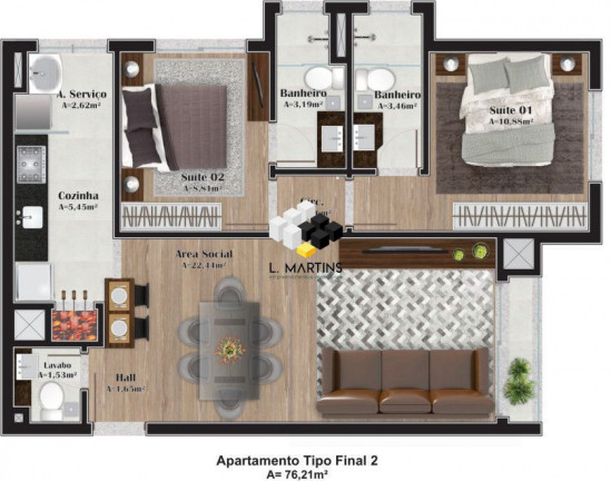 Imagem Apartamento com 2 Quartos à Venda, 79 m² em Vila Suíça - Gramado Imagem Apartamento com 2 Quartos à Venda, 79 m² em Vila Suíça - Gramado