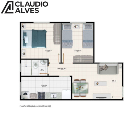 Imagem Apartamento com 2 Quartos à Venda, 40 m² em Mangabeira - Feira De Santana