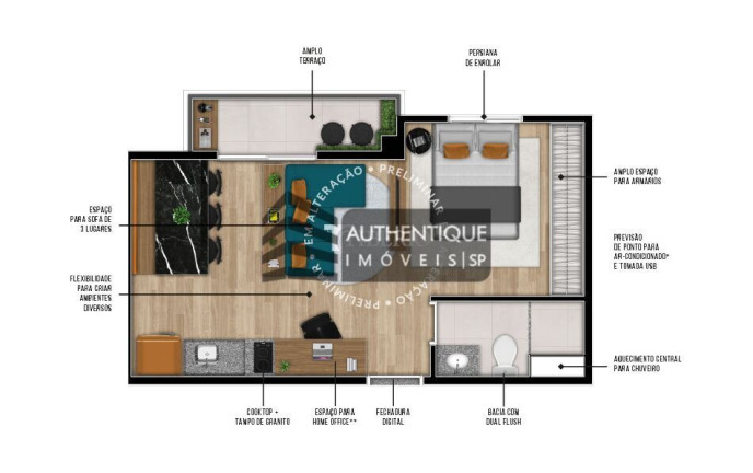 Imagem Apartamento com 1 Quarto à Venda, 34 m² em Pinheiros - São Paulo Imagem Apartamento com 1 Quarto à Venda, 34 m² em Pinheiros - São Paulo