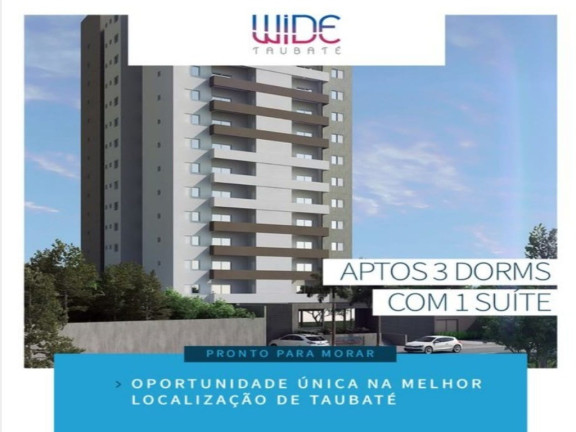 Imagem Apartamento com 2 Quartos à Venda, 62 m² em Cidade Jardim - Taubaté