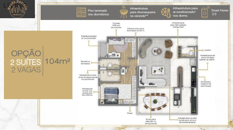 Imagem Apartamento com 3 Quartos à Venda, 104 m² em Jardim - Santo André Imagem Apartamento com 3 Quartos à Venda, 104 m² em Jardim - Santo André