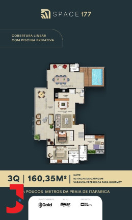 Imagem Apartamento com 3 Quartos à Venda, em Praia De Itaparica - Vila Velha Imagem Apartamento com 3 Quartos à Venda, em Praia De Itaparica - Vila Velha