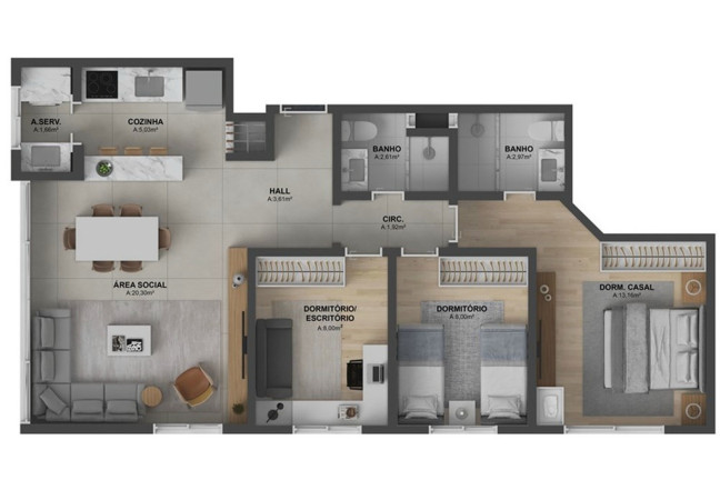 Imagem Apartamento com 2 Quartos à Venda, 58 m² em Jardim Itu - Porto Alegre