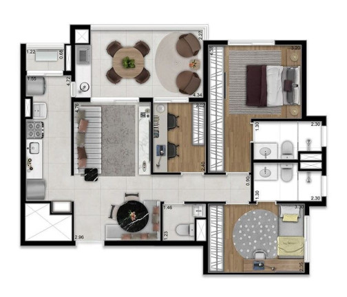 Imagem Apartamento com 2 Quartos à Venda, 65 m² em Vila Osasco - Osasco Imagem Apartamento com 2 Quartos à Venda, 65 m² em Vila Osasco - Osasco