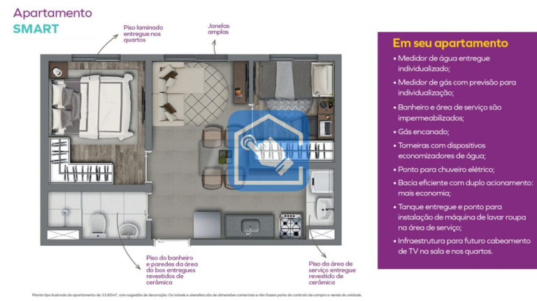 Apartamento com 2 Quartos à Venda, 34 m² em Nossa Senhora Do ó - São Paulo
