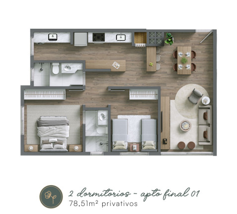 Imagem Apartamento com 2 Quartos à Venda, 79 m² em Centro - Nova Petrópolis Imagem Apartamento com 2 Quartos à Venda, 79 m² em Centro - Nova Petrópolis