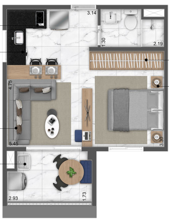 Imagem Apartamento à Venda, 25 m² em República - São Paulo Imagem Apartamento à Venda, 25 m² em República - São Paulo