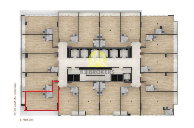 Imagem Sala Comercial à Venda, 44 m² em água Verde - Curitiba Imagem Sala Comercial à Venda, 44 m² em água Verde - Curitiba