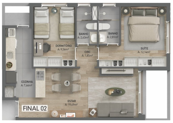 Imagem Apartamento com 2 Quartos à Venda, 67 m² em Petrópolis - Porto Alegre