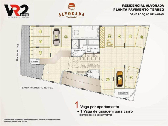 Imagem Apartamento com 2 Quartos à Venda, 62 m² em Centro - Sao Vicente