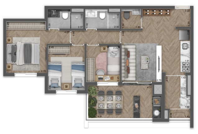 Imagem Apartamento com 3 Quartos à Venda, 135 m² em Vila Santa Catarina - São Paulo Imagem Apartamento com 3 Quartos à Venda, 135 m² em Vila Santa Catarina - São Paulo