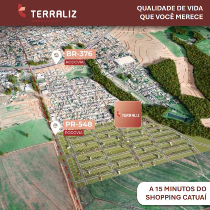 Terreno à Venda, 160 m² em Terraliz - Mandaguaçu