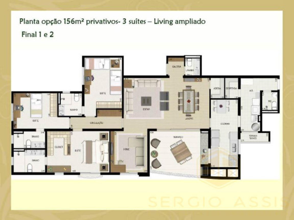 Imagem Apartamento com 3 Quartos à Venda, 156 m² em Tamboré - Santana De Parnaíba