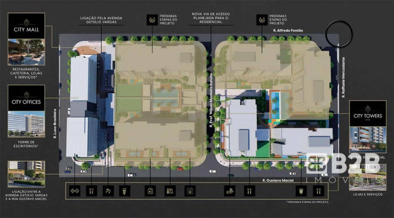 Imagem Apartamento com 3 Quartos à Venda, 167 m² em City Towers One - Bauru Imagem Apartamento com 3 Quartos à Venda, 167 m² em City Towers One - Bauru