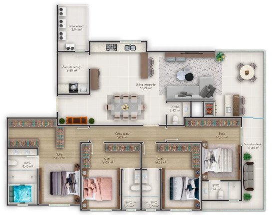 Imagem Apartamento com 4 Quartos à Venda, 206 m² em Meia Praia - Itapema