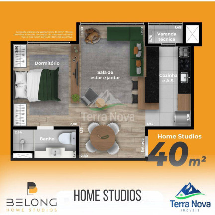 Imagem Apartamento com 1 Quarto à Venda, em Vila Das Hortências - Jundiaí Imagem Apartamento com 1 Quarto à Venda, em Vila Das Hortências - Jundiaí