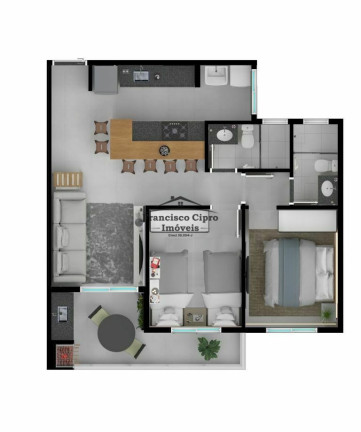 Imagem Apartamento com 2 Quartos à Venda, 58 m² em Praia Grande - Ubatuba