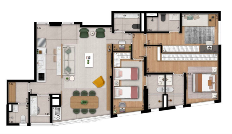 Imagem Apartamento com 3 Quartos à Venda, 121 m² em Moema - São Paulo