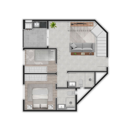 Imagem Apartamento com 2 Quartos à Venda, 56 m² em Bom Retiro - Curitiba Imagem Apartamento com 2 Quartos à Venda, 56 m² em Bom Retiro - Curitiba