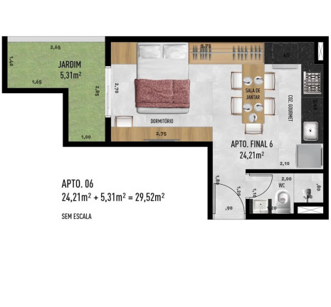 Imagem Imóvel com 1 Quarto à Venda, 32 m² em Jardim Trussardi - São Paulo Imagem Imóvel com 1 Quarto à Venda, 32 m² em Jardim Trussardi - São Paulo