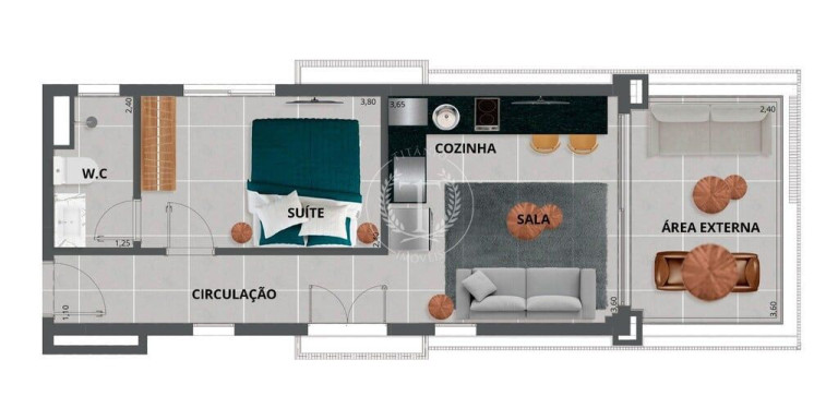 Imagem Apartamento com 1 Quarto à Venda, 48 m² em Itaim Bibi - São Paulo