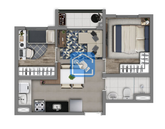 Apartamento com 2 Quartos à Venda, 36 m² em água Branca - São Paulo