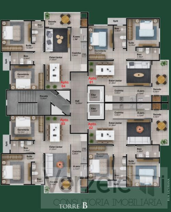 Imagem Apartamento com 3 Quartos à Venda, 92 m² em Tabuleiro - Camboriú