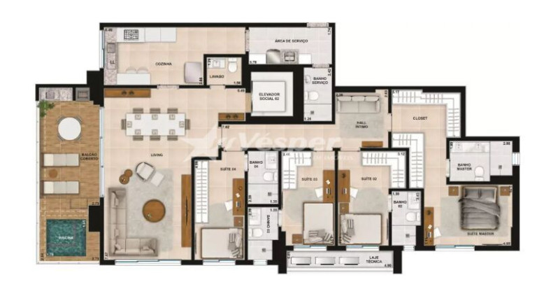 Imagem Apartamento com 4 Quartos à Venda, 206 m² em Setor Marista - Goiânia Imagem Apartamento com 4 Quartos à Venda, 206 m² em Setor Marista - Goiânia