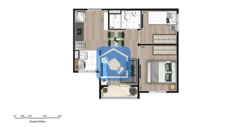 Imagem Apartamento com 2 Quartos à Venda, 37 m² em Parque Ipê - São Paulo Imagem Apartamento com 2 Quartos à Venda, 37 m² em Parque Ipê - São Paulo