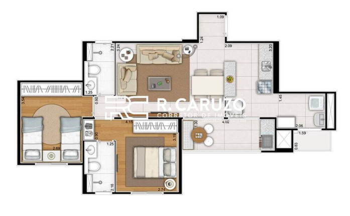 Imagem Apartamento com 2 Quartos à Venda, em Jardim Nossa Senhora De Fátima - Limeira Imagem Apartamento com 2 Quartos à Venda, em Jardim Nossa Senhora De Fátima - Limeira