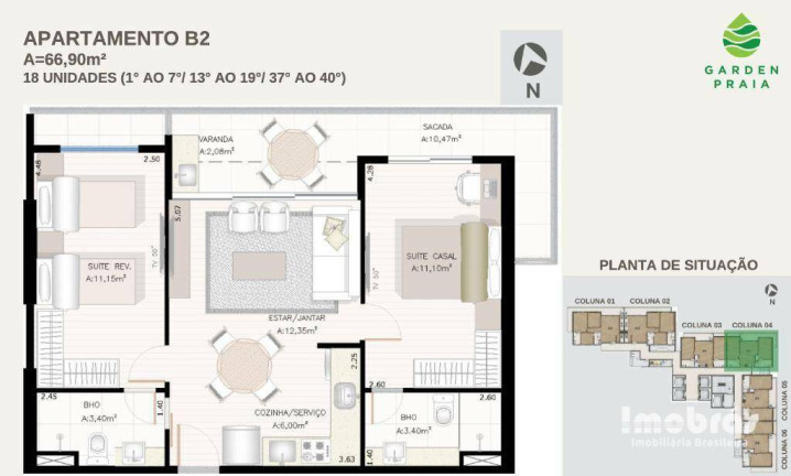 Imagem Apartamento com 2 Quartos à Venda, 70 m² em Meireles - Fortaleza Imagem Apartamento com 2 Quartos à Venda, 70 m² em Meireles - Fortaleza