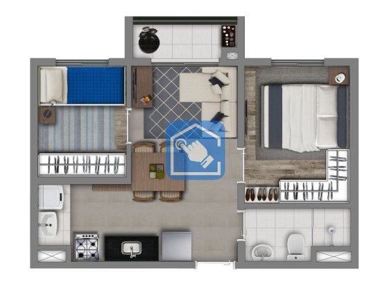 Apartamento com 2 Quartos à Venda, 36 m² em Socorro - São Paulo