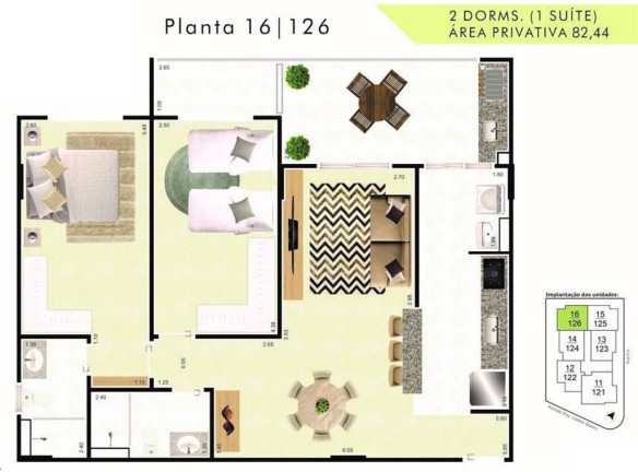 Imagem Apartamento com 2 Quartos à Venda, 83 m² em Jardim Real - Praia Grande