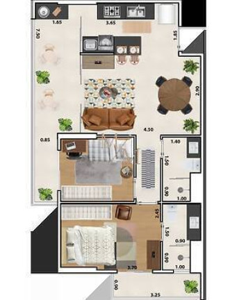 Imagem Apartamento com 2 Quartos à Venda, 65 m² em Macuco - Santos Imagem Apartamento com 2 Quartos à Venda, 65 m² em Macuco - Santos