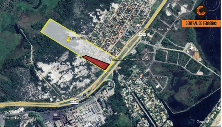 Terreno à Venda, 97.000 m² em Arembepe - Camaçari
