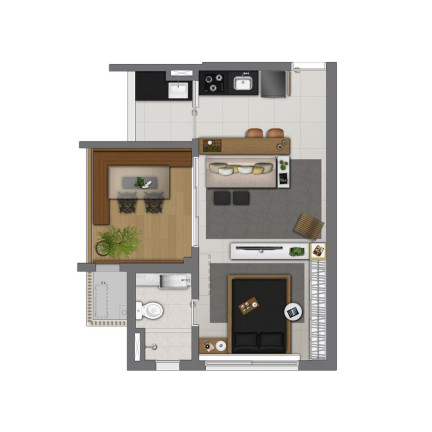 Imagem Imóvel com 1 Quarto à Venda, 44 m² em Vila Mariana - São Paulo