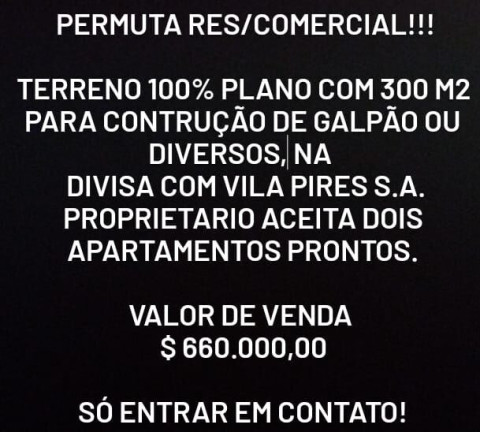 Imagem Casa com 1 Quarto à Venda, 300 m² em Vila Pires - Santo André