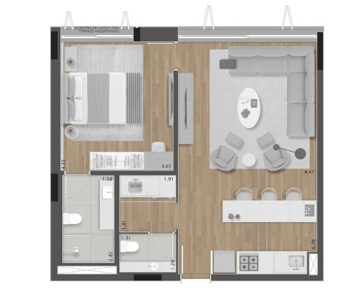 Imagem Apartamento com 1 Quarto à Venda, 70 m² em Pinheiros - São Paulo