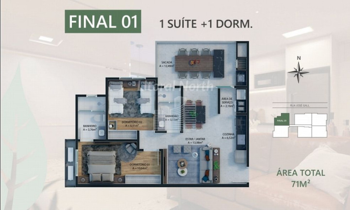 Imagem Apartamento com 2 Quartos à Venda, 71 m² em Dom Bosco - Itajaí Imagem Apartamento com 2 Quartos à Venda, 71 m² em Dom Bosco - Itajaí