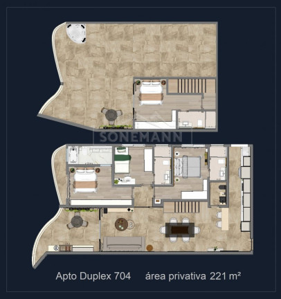 Imagem Cobertura com 4 Quartos à Venda, 221 m² em Coqueiros - Florianópolis Imagem Cobertura com 4 Quartos à Venda, 221 m² em Coqueiros - Florianópolis