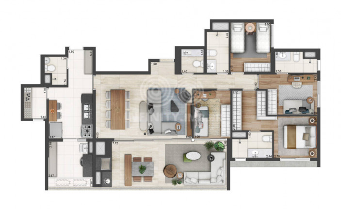 Imagem Apartamento com 4 Quartos à Venda, 145 m² em Campo Belo - São Paulo