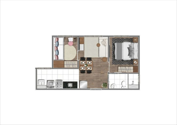 Imagem Apartamento com 2 Quartos à Venda, 36 m² em Morumbi - São Paulo