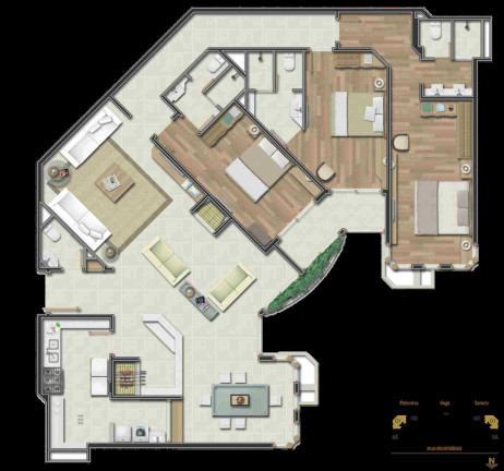 Imagem Apartamento com 3 Quartos à Venda, 144 m² em Centro - Gramado Imagem Apartamento com 3 Quartos à Venda, 144 m² em Centro - Gramado