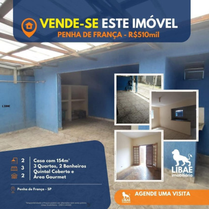 Imagem Casa com 3 Quartos à Venda, 154 m² em Penha De França - São Paulo