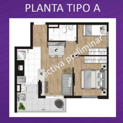 Imagem Apartamento com 2 Quartos à Venda, 36 m² em Capão Redondo - São Paulo